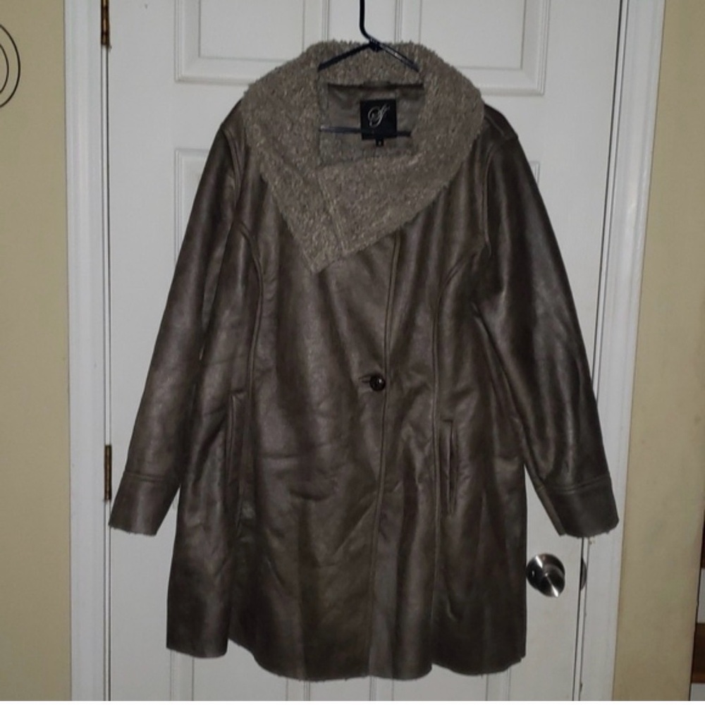 Sean John Faux Suede Shearling Jacket size 1X